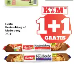 Spar Herta Kruimeldeeg of bladerdeeg aanbieding