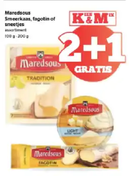 Spar Maredsous Smeerkaas, fagotin of sneetjes aanbieding