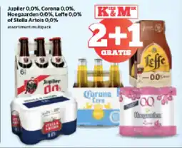 Spar Jupiler 0,0%, Corona 0,0% Hoegaarden 0,0%, Leffe 0,0% of Stella Artois 0.0% aanbieding
