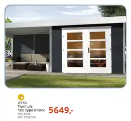 Brico Weka Tuinhuis 126 type B GR2 aanbieding