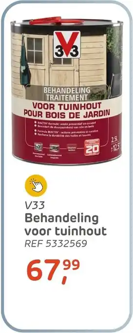 V33 Behandeling voor Tuinhout