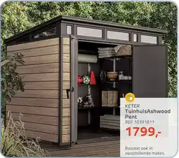 Brico Keter TuinhuisAshwood Pent aanbieding