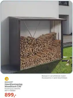 Brico Biohort Haardhoutopslag WoodStock 230 aanbieding