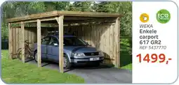 Brico Weka Enkele carport 617 GR2 aanbieding