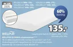Jysk Wellpur Glomma Schuimmatras aanbieding