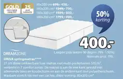 Jysk Driva Springmatras aanbieding