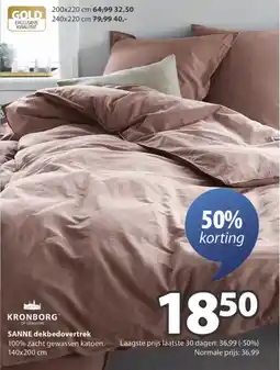Jysk Sanne Dekbedovertrek aanbieding