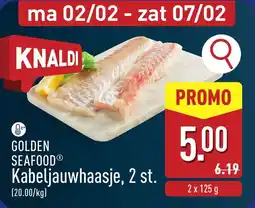 ALDI Golden Seafood Kabeljauwhaasje aanbieding