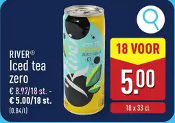 ALDI River Iced Tea Zero aanbieding