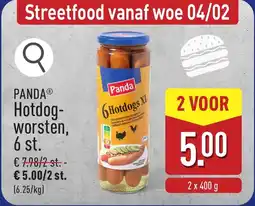 ALDI Panda Hotdogworsten aanbieding