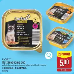 ALDI Cachet Kattenvoeding Duo aanbieding