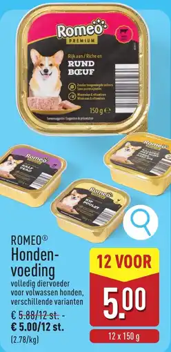 ALDI Romeo Hondenvoeding aanbieding