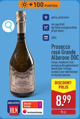 ALDI Prosecco rosé Grande Alberone DOC aanbieding