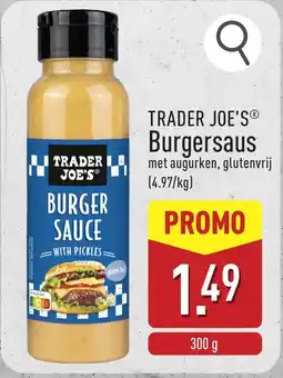 ALDI Trader Joe's Burgersaus aanbieding
