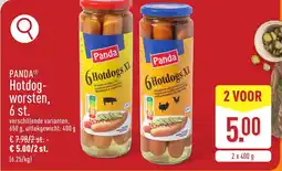 ALDI Panda Hotdogworsten aanbieding