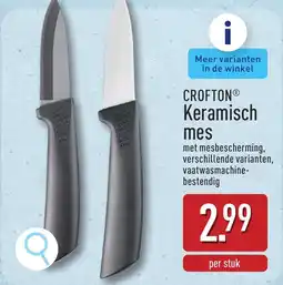 ALDI Crofton Keramisch Mes aanbieding
