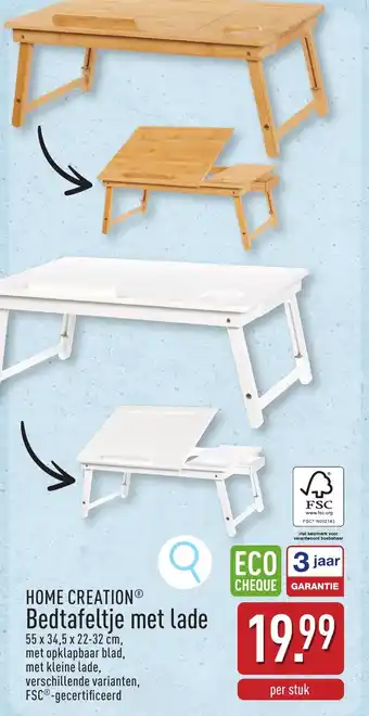 Home Creation Bedtafeltje met Lade