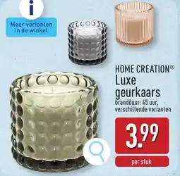 ALDI Home Creation Luxe Geurkaars aanbieding