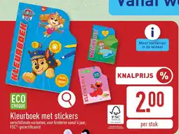 ALDI Kleurboek met Stickers aanbieding
