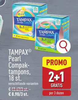 ALDI Tampax pearl compak tampons aanbieding
