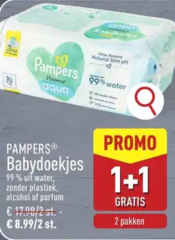 ALDI Pampers babydoekjes aanbieding