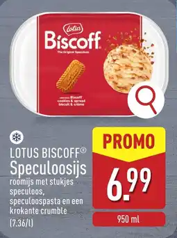 ALDI Lotus biscoff speculoosijs aanbieding