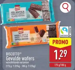 ALDI Biscotto gevulde wafers aanbieding