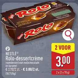 ALDI Nestlé rolo-dessertcrème aanbieding