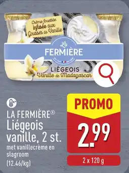 ALDI La fermière liégeois vanille aanbieding