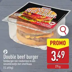 ALDI Double beef burger aanbieding