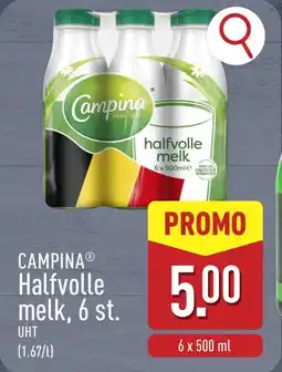 ALDI Campina halfvolle melk aanbieding