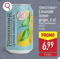 ALDI Tönissteiner limonade lemon- ginger aanbieding