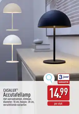 ALDI Casalux accutafellamp aanbieding