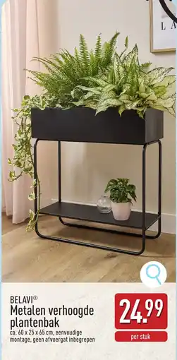 ALDI Belavi metalen verhoogde plantenbak aanbieding