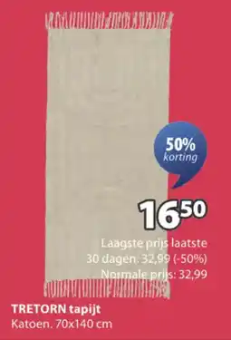 Jysk Tretorn Tapijt aanbieding