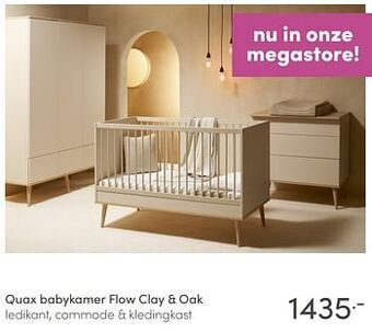 Baby & Tiener Quax babykamer flow clay + oak aanbieding