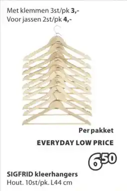 Jysk Sigfrid Kleerhangers aanbieding