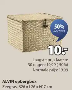 Jysk Alvin Opbergbox aanbieding
