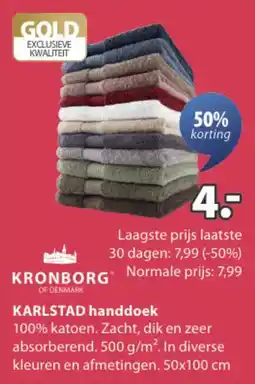 Jysk Karlstad handdoek aanbieding
