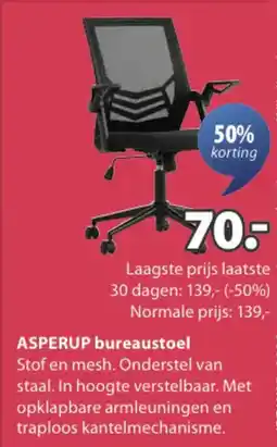 Jysk Asperup Bureaustoel aanbieding