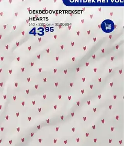 Supra Bazar Dekbedovertrekset Hearts aanbieding
