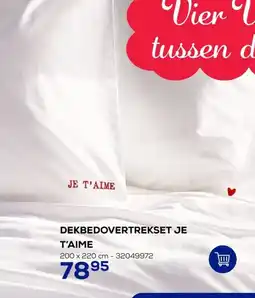 Supra Bazar Dekbedovertrekset Je T'Aime aanbieding