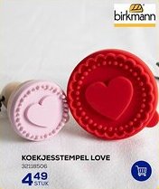Supra Bazar Koekjesstempel Love aanbieding