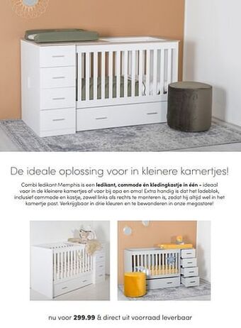 Baby & Tiener Combi ledikant memphis aanbieding