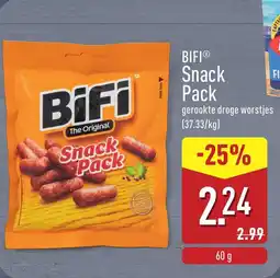 ALDI Bifi snack pack aanbieding