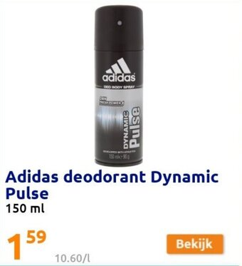 Action Adidas deodorant Dynamic Pulse 150ml aanbieding