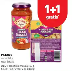 Spar PATAK’S vanaf 64 g aanbieding