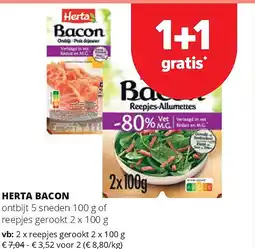 Spar HERTA BACON aanbieding