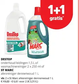 Spar DESTOP onderhoud leidingen 1,5 L aanbieding