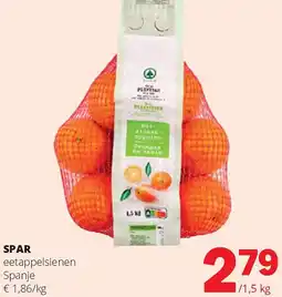 Spar SPAR eetappelsienen Spanje aanbieding